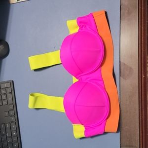 Shein pink and yellow bikini
